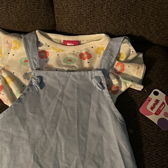 NWT Minnie Mouse 2 piece short sleeve shirt and dress - Picture 3 of 3